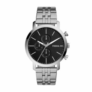 FOSSIL LUTHER ANALOG BLACK DIAL MEN’S WATCH