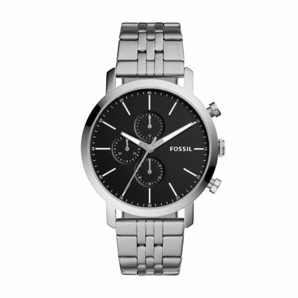 FOSSIL LUTHER ANALOG BLACK DIAL MEN’S WATCH