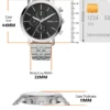 FOSSIL LUTHER ANALOG BLACK DIAL MEN’S WATCH