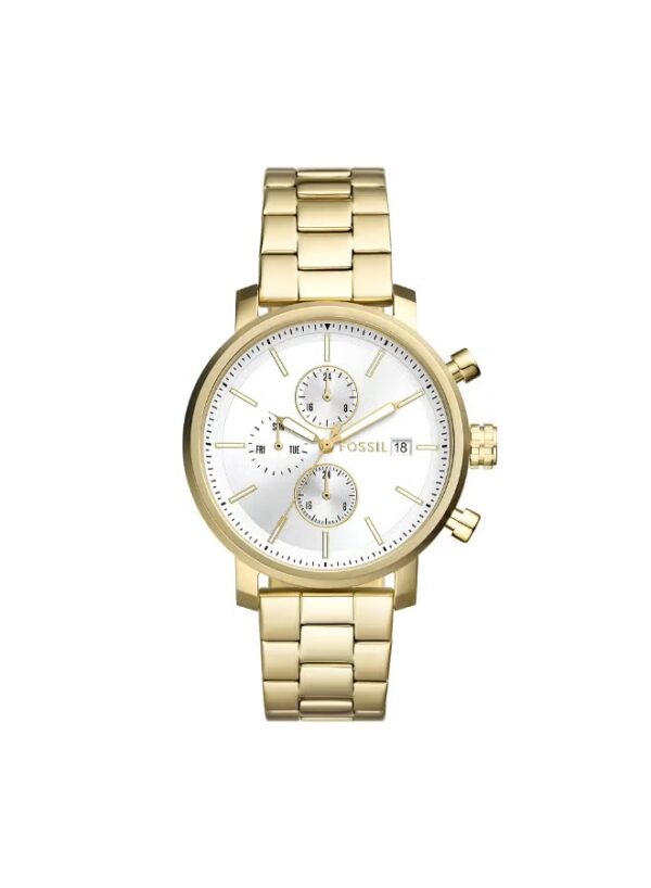 FOSSIL RHETT MULTIFUNCTION GOLD-TONE STAINLESS STEEL WATCH