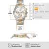 FOSSIL SULLIVAN GOLD SILVER WATCH